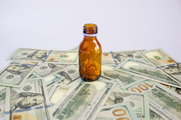pills and money