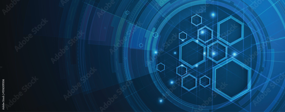 Poster abstract polygonal background technology concept, futuristic background