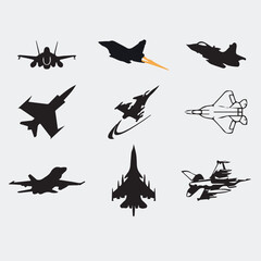 fighter plan vector