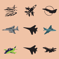 fighter plan vector