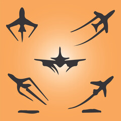 fighter plan vector