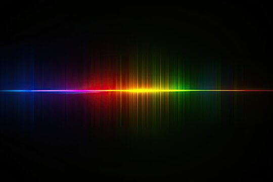 Colorful spectrum wave graphic