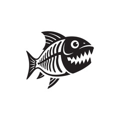 fish vector illustration silhouette