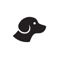 dog silhouette vector logo