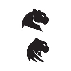 black silhouette of a wolf vector