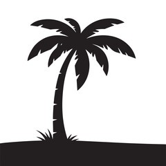 silhouette of palm trees