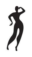 Fototapeta premium silhouette of a woman icon vector