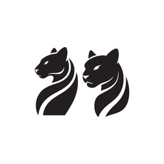 Panther logo vector silhouette 