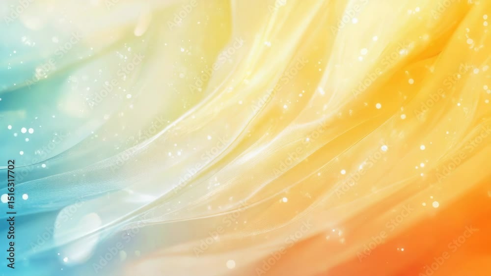 Poster Colorful background with water droplets up close, perfect for highlighting small details or creating a sense of texture and depth