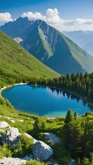 lake in the mountains