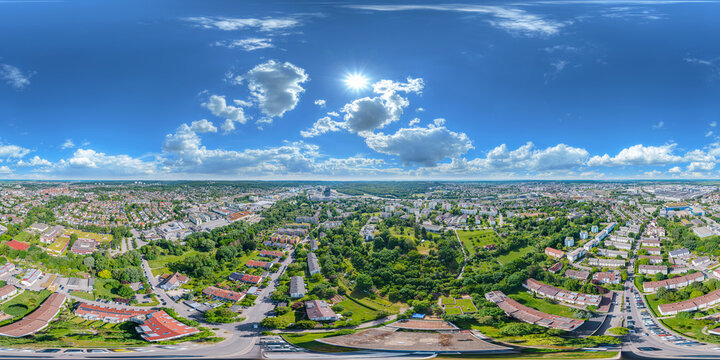 Sindelfingen Germany 360&deg; vr airial panorama equirectangular