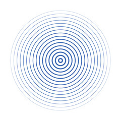 Concentric circle elements. color ring. sound wave. monochrome graphic. abstract circle pattern. vector illustration