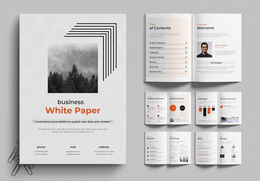 Minimal White Paper Texture Background