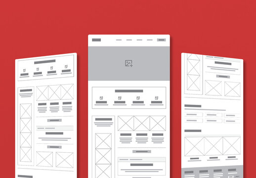 Wireframe for Ecommerce Website Layout