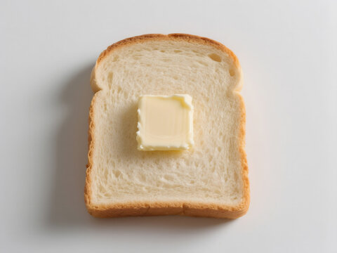 op-View Bread Slice with Butter Square