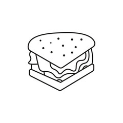 Grilled Sandwich with Lettuce and Cheese