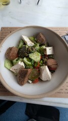 salade grecque plat restaurant