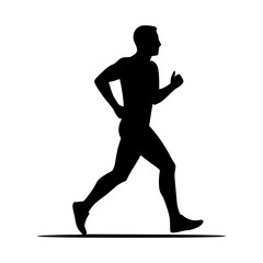 running man silhouette