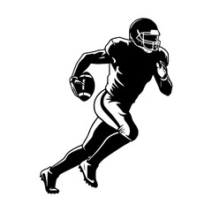 american football player silhouette