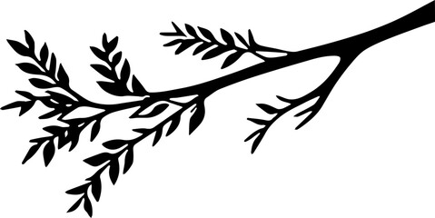 silhouette of a tree