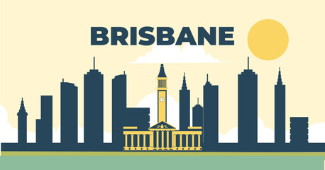 Fototapeta premium Brisbane Australia city