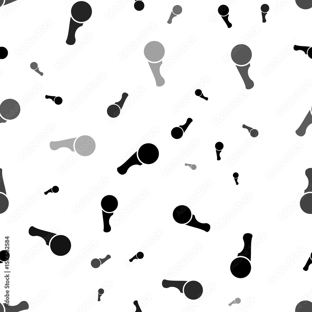Poster seamless vector pattern with angle grinder symbols, creating a creative monochrome background with r