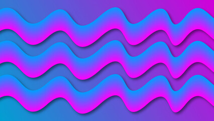 Wavy purple and blue abstract background design.