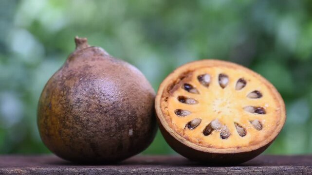 Fresh beal fruits  on natural background.