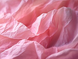 Abstract pink textile texture with soft light and shadows create sensual aesthetic