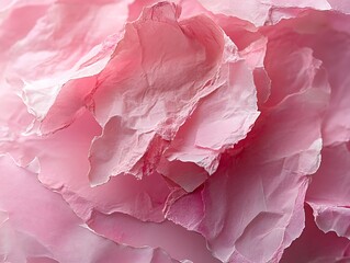 A captivating close-up of delicate pink petals, showcasing texture and light