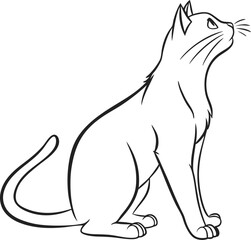 vector illustration of a cat