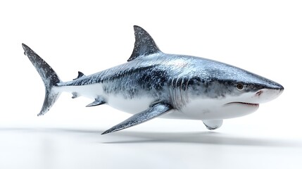 Powerful Tiger Shark Oceanic Predator, Marine Life, Wildlife Art