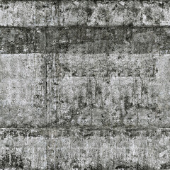 Grunge concrete wall showing weathering and decaying texture