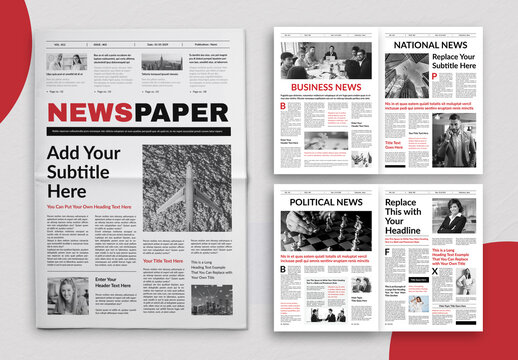 Classic Newspaper Layout Template