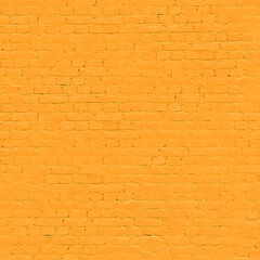 Bright orange brick wall forming an interesting background