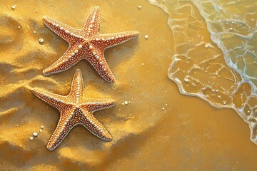 Starfish on the Beach - Summer Holiday
