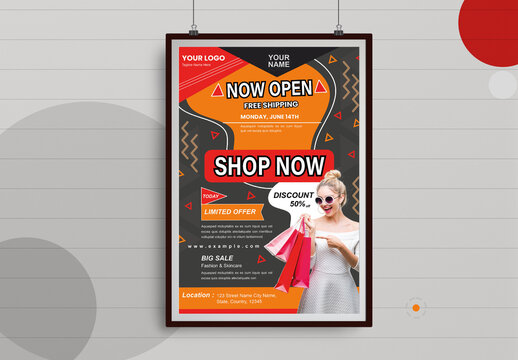 Shopping Poster Template Layout