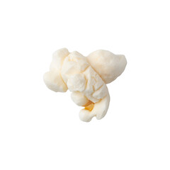 Popcorn flakes isolated on a transparent background