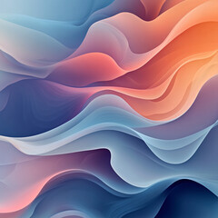 Obraz premium Soft Gradient Abstract Background with Organic Flowing Shapes