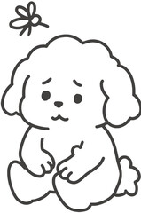 모기물린 강아지