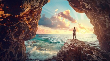 Symbolic image of lifestyle transformation through mental resilience