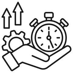 Efficiency Outline Icon