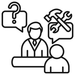 Consulting Outline Icon