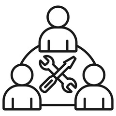 Support Outline Icon