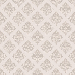 Elegant Damask Seamless Pattern. Vector design for Wallpaper, Fabric, Branding, Packaging, Invitations, Wedding, Home Decor Design