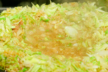 Monjayaki, Tokyo's famous teppan-yaki dish	
