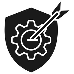 Goal Glyph Icon