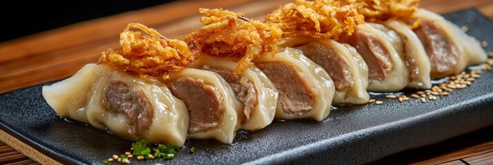 Sausage and cheese dumplings