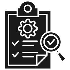 Audit Glyph Icon