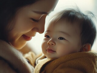 Mother and Baby's Heartfelt Moment